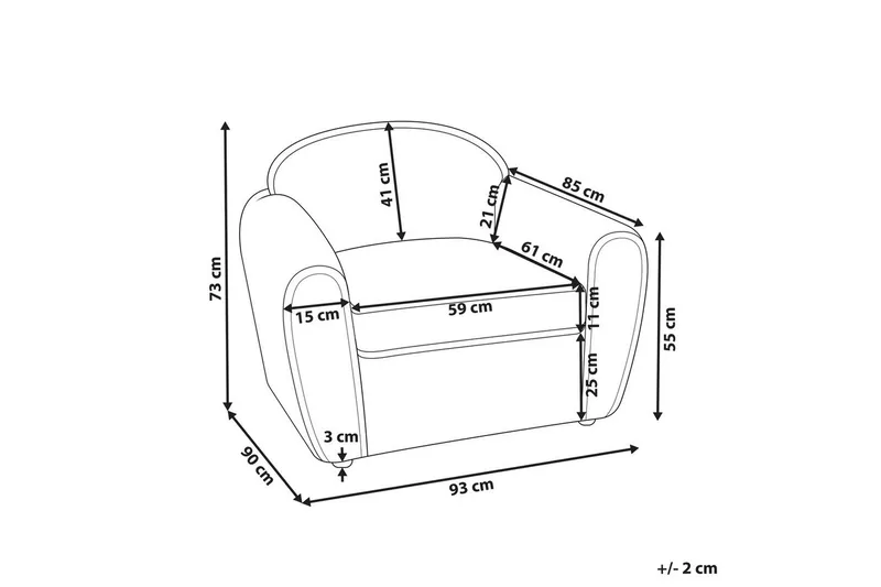 Lenestol Ellede - Grønn - Møbler - Stoler - Lenestoler