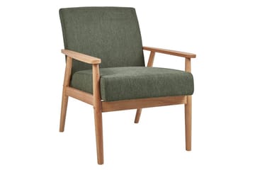 Grønn/lyst tre, Polyester