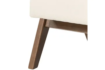 Lenestol Evje - Beige, mørkt tre - Møbler - Stoler - Lenestoler