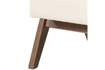 Lenestol Evje - Beige, mørkt tre - Møbler - Stoler - Lenestoler