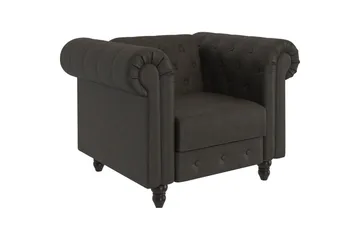 Lenestol Felix Antrasitt, Mikrofiber/Tre/Metall - Antrasitt, Mikrofiber/Tre/Metall - Møbler - Stoler - Lenestoler