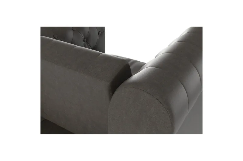 Lenestol Felix Antrasitt, Mikrofiber/Tre/Metall - Antrasitt, Mikrofiber/Tre/Metall - Møbler - Stoler - Lenestoler