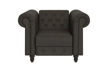 Lenestol Felix Antrasitt, Mikrofiber/Tre/Metall - Antrasitt, Mikrofiber/Tre/Metall - Møbler - Stoler - Lenestoler