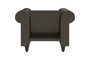 Lenestol Felix Antrasitt, Mikrofiber/Tre/Metall - Antrasitt, Mikrofiber/Tre/Metall - Møbler - Stoler - Lenestoler