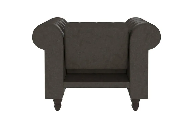 Lenestol Felix Antrasitt, Mikrofiber/Tre/Metall - Antrasitt, Mikrofiber/Tre/Metall - Møbler - Stoler - Lenestoler