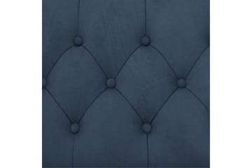 Lenestol Felix Blå, Fløyel/Tre/Metall - Blå, Fløyel/Tre/Metall - Møbler - Stoler - Lenestoler