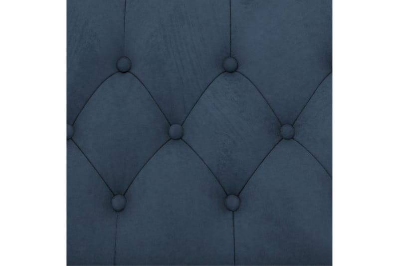 Lenestol Felix Blå, Fløyel/Tre/Metall - Blå, Fløyel/Tre/Metall - Møbler - Stoler - Lenestoler