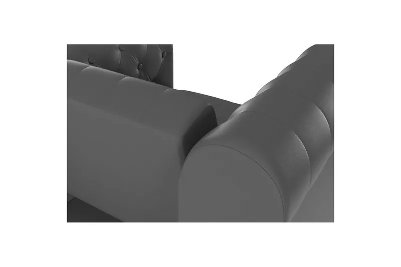 Lenestol Felix Grå, PU/tre/metall - Grå, PU/tre/metall - Møbler - Stoler - Lenestoler