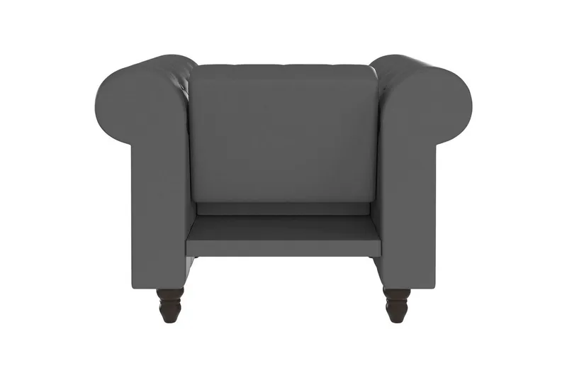 Lenestol Felix Grå, PU/tre/metall - Grå, PU/tre/metall - Møbler - Stoler - Lenestoler