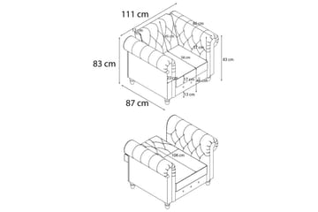 Lenestol Felix II Antrasitt - Antrasitt - Møbler - Stoler - Lenestoler