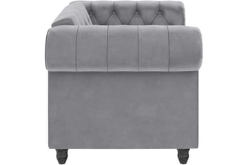 Lenestol Felix Lys grå, Fløyel/Tre/Metall - Lys grå, Fløyel/Tre/Metall - Møbler - Stoler - Lenestoler