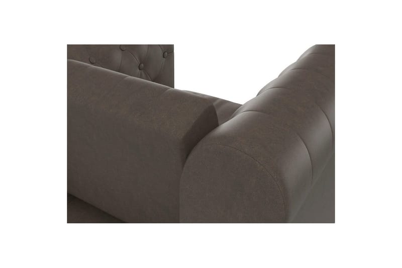 Lenestol Felix Mørk brun, Mikrofiber/Tre/Metall - Mørk brun, Mikrofiber/Tre/Metall - Møbler - Stoler - Lenestoler