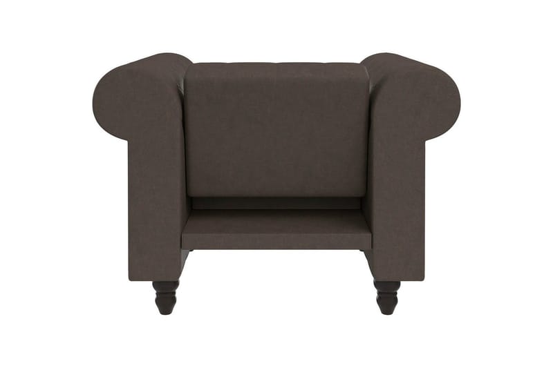 Lenestol Felix Mørk brun, Mikrofiber/Tre/Metall - Mørk brun, Mikrofiber/Tre/Metall - Møbler - Stoler - Lenestoler