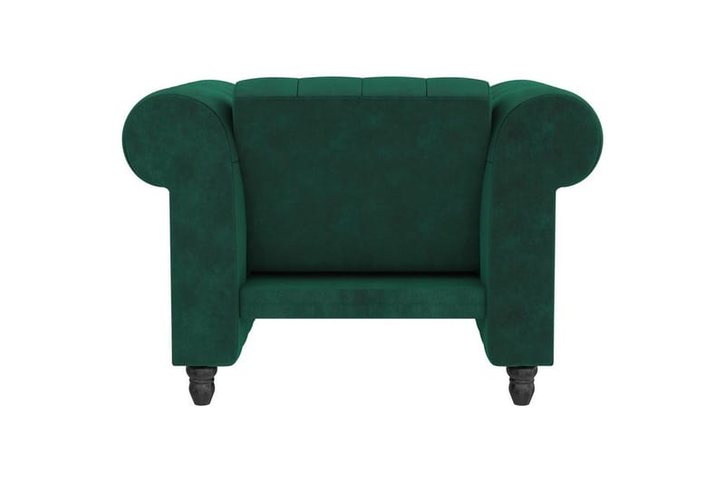 Lenestol Felix Mørk grønn, Fløyel/Tre/Metall - Mørk grønn, Fløyel/Tre/Metall - Møbler - Stoler - Lenestoler