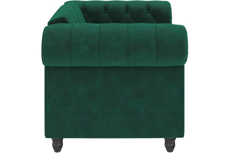 Lenestol Felix Mørk grønn, Fløyel/Tre/Metall - Mørk grønn, Fløyel/Tre/Metall - Møbler - Stoler - Lenestoler