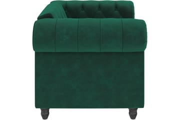 Lenestol Felix Mørk grønn, Fløyel/Tre/Metall - Mørk grønn, Fløyel/Tre/Metall - Møbler - Stoler - Lenestoler