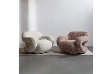 Lenestol Folke - Gammelrosa melange - Møbler - Stoler - Lenestoler