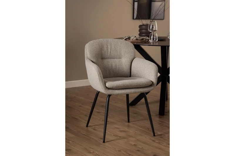 Lenestol Frederika - Beige - Møbler - Stoler - Spisestuestoler & kjøkkenstoler