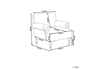Lenestol Fredros - Grønn, lyst tre - Møbler - Stoler - Lenestoler