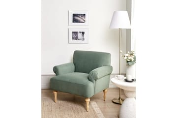 Lenestol Fredros - Grønn, lyst tre - Møbler - Stoler - Lenestoler