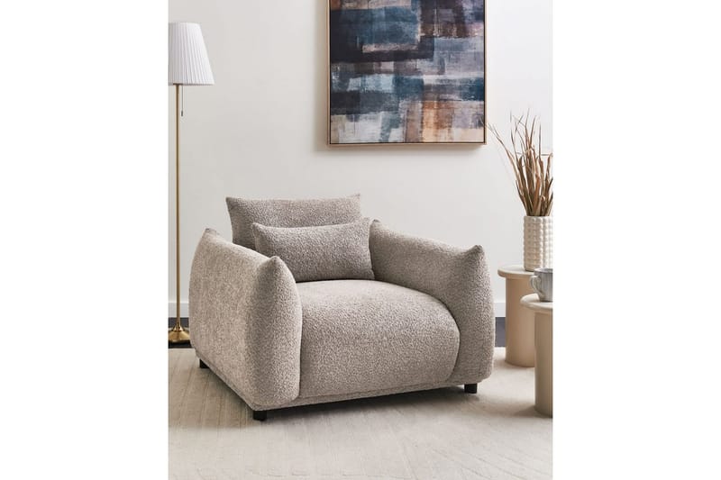 Lenestol Jamsa - Beige, svart - Møbler - Stoler - Lenestoler