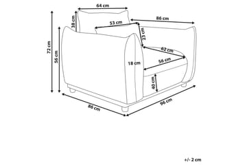 Lenestol Jamsa - Hvit, Svart - Møbler - Stoler - Lenestoler