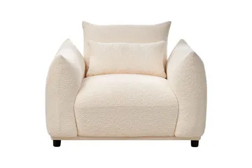 Lenestol Jamsa - Hvit, Svart - Møbler - Stoler - Lenestoler