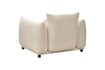 Lenestol Jamsa - Hvit, Svart - Møbler - Stoler - Lenestoler