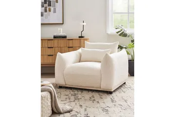 Lenestol Jamsa - Hvit, Svart - Møbler - Stoler - Lenestoler