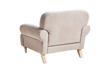 Lenestol Kiberg - Taupe, lyst tre - Møbler - Stoler - Lenestoler