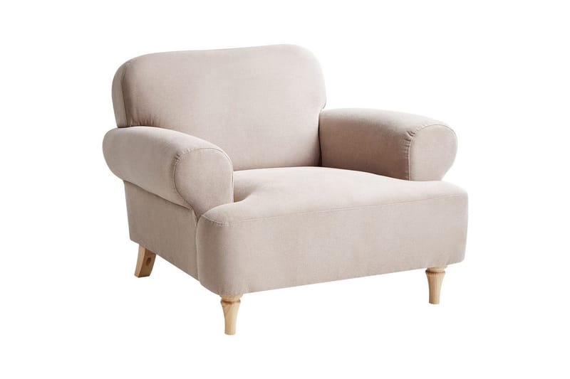 Lenestol Kiberg - Taupe, lyst tre - Møbler - Stoler - Lenestoler