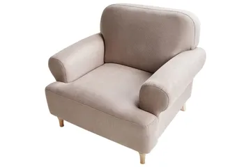 Lenestol Kiberg - Taupe, lyst tre - Møbler - Stoler - Lenestoler