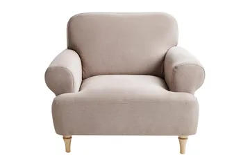 Lenestol Kiberg - Taupe, lyst tre - Møbler - Stoler - Lenestoler