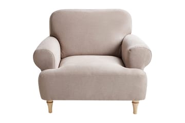 Lenestol Kiberg - Taupe, lyst tre - Møbler - Stoler - Lenestoler