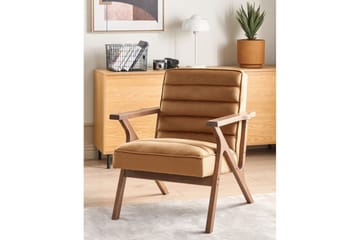 Lenestol Kisa - Brunt, mørkt tre - Møbler - Stoler - Lenestoler