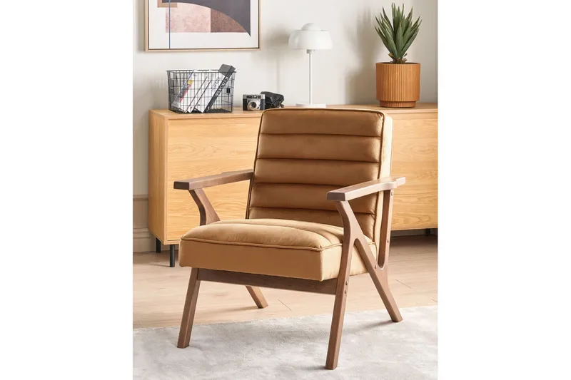 Lenestol Kisa - Brunt, mørkt tre - Møbler - Stoler - Lenestoler