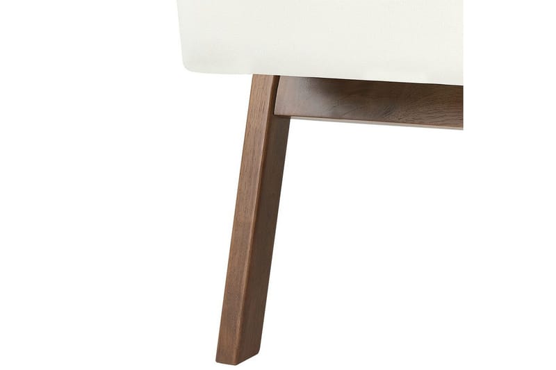 Lenestol Kisa - Hvit, mørkt tre - Møbler - Stoler - Lenestoler