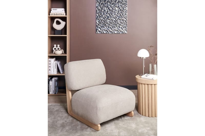 Lenestol Kokkola - Beige, lyst tre - Møbler - Stoler - Lenestoler