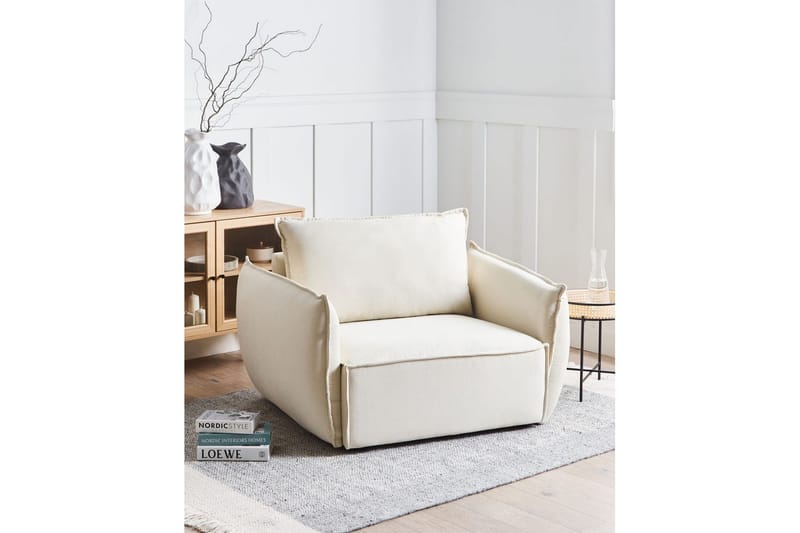 Lenestol Kunes - Beige - Møbler - Stoler - Lenestoler