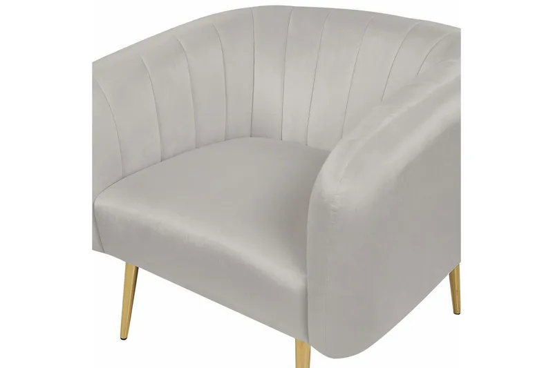 Lenestol Laconia - Grå, gull - Møbler - Stoler - Lenestoler