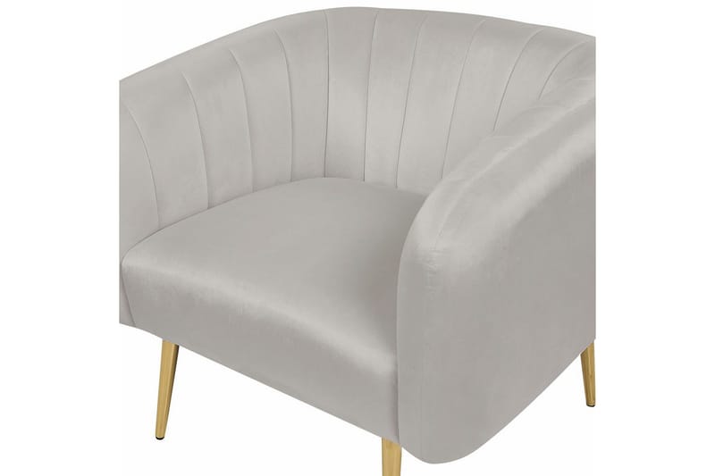 Lenestol Laconia - Grå, gull - Møbler - Stoler - Lenestoler