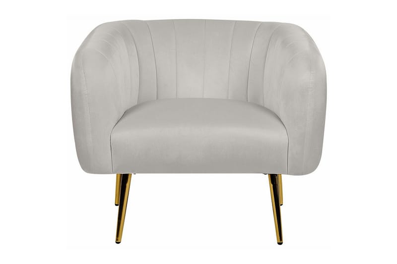 Lenestol Laconia - Grå, gull - Møbler - Stoler - Lenestoler