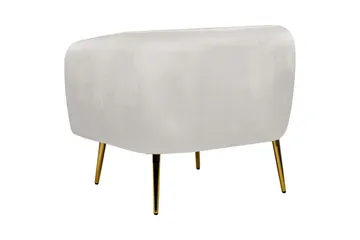 Lenestol Laconia - Grå, gull - Møbler - Stoler - Lenestoler