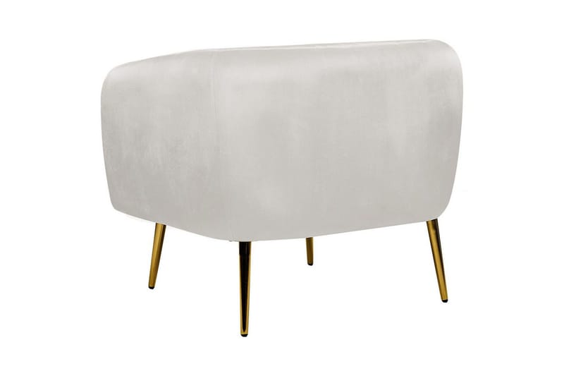 Lenestol Laconia - Grå, gull - Møbler - Stoler - Lenestoler