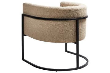 Lenestol Larvik II Beige/svart - Beige/svart - Møbler - Stoler - Lenestoler