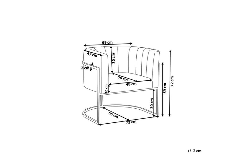 Lenestol Larvik II Beige/svart - Beige/svart - Møbler - Stoler - Lenestoler
