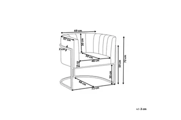 Lenestol Larvik II Beige/svart - Beige/svart - Møbler - Stoler - Lenestoler