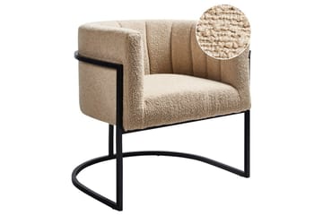 Lenestol Larvik II Beige/svart