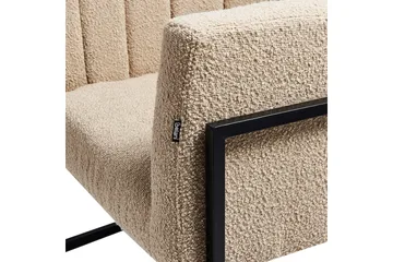 Lenestol Larvik II Beige/svart - Beige/svart - Møbler - Stoler - Lenestoler