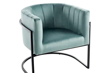 Lenestol Larvik II Grønn/svart - Grønn/svart - Møbler - Stoler - Lenestoler